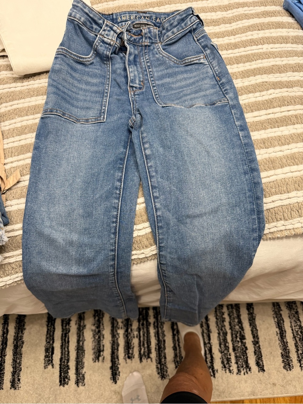 American Eagle Outfitters Light Blue Boyfriend Jeans